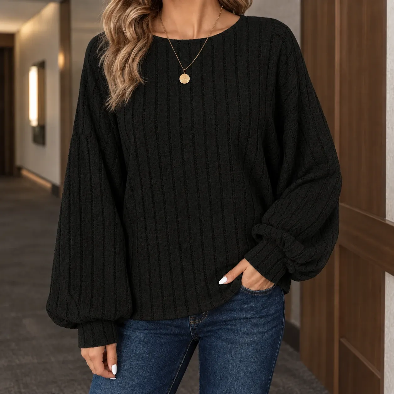 Arwen-Sage Ribbed Top — source gallery photograph 4