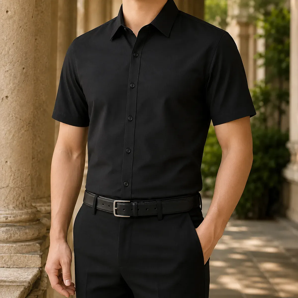 Waldemar Slim Fit Shirt in Black