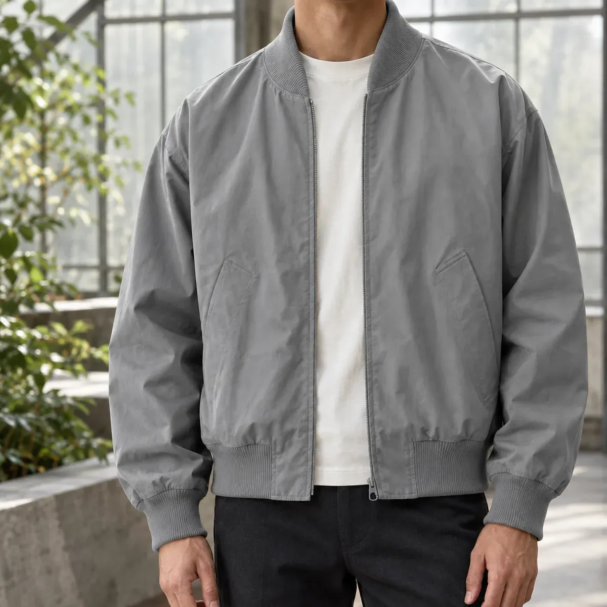 Duarte Bomber Jacket in Gray