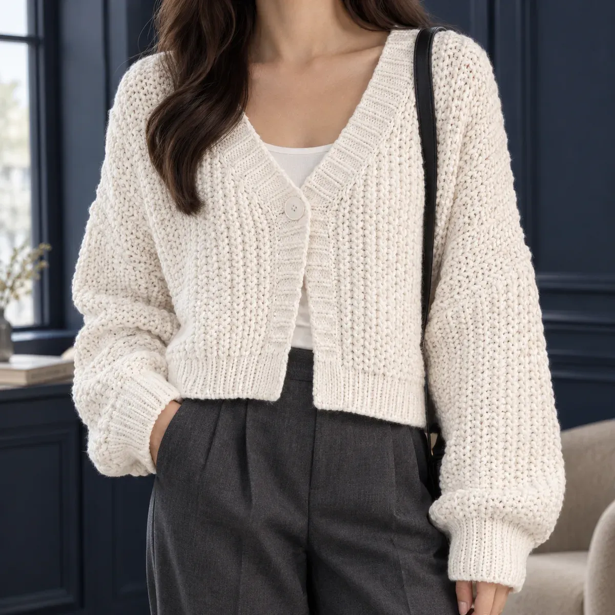 Sibylla Chunky Cardigan — gallery photograph 1