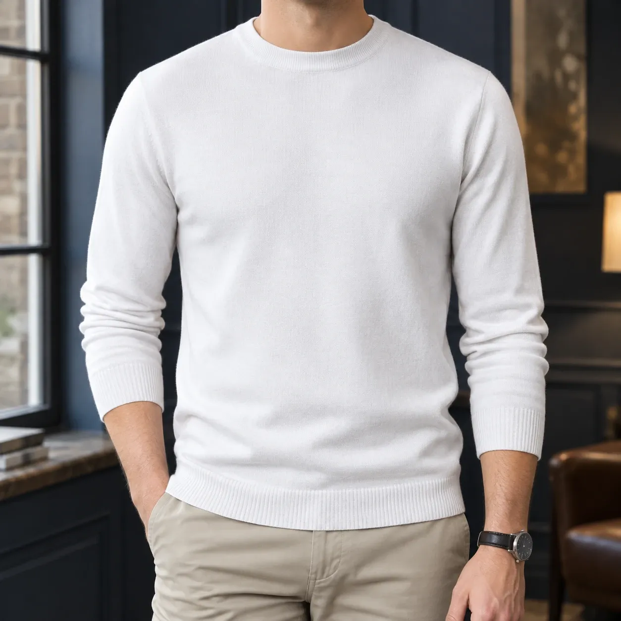 Olivier-Miles Round Neck Sweater — source gallery photograph 1
