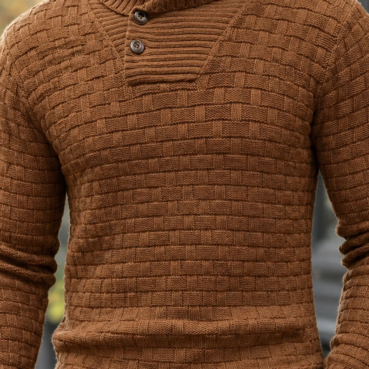 Nicholas Shawl Collar Sweater — source gallery photograph 2