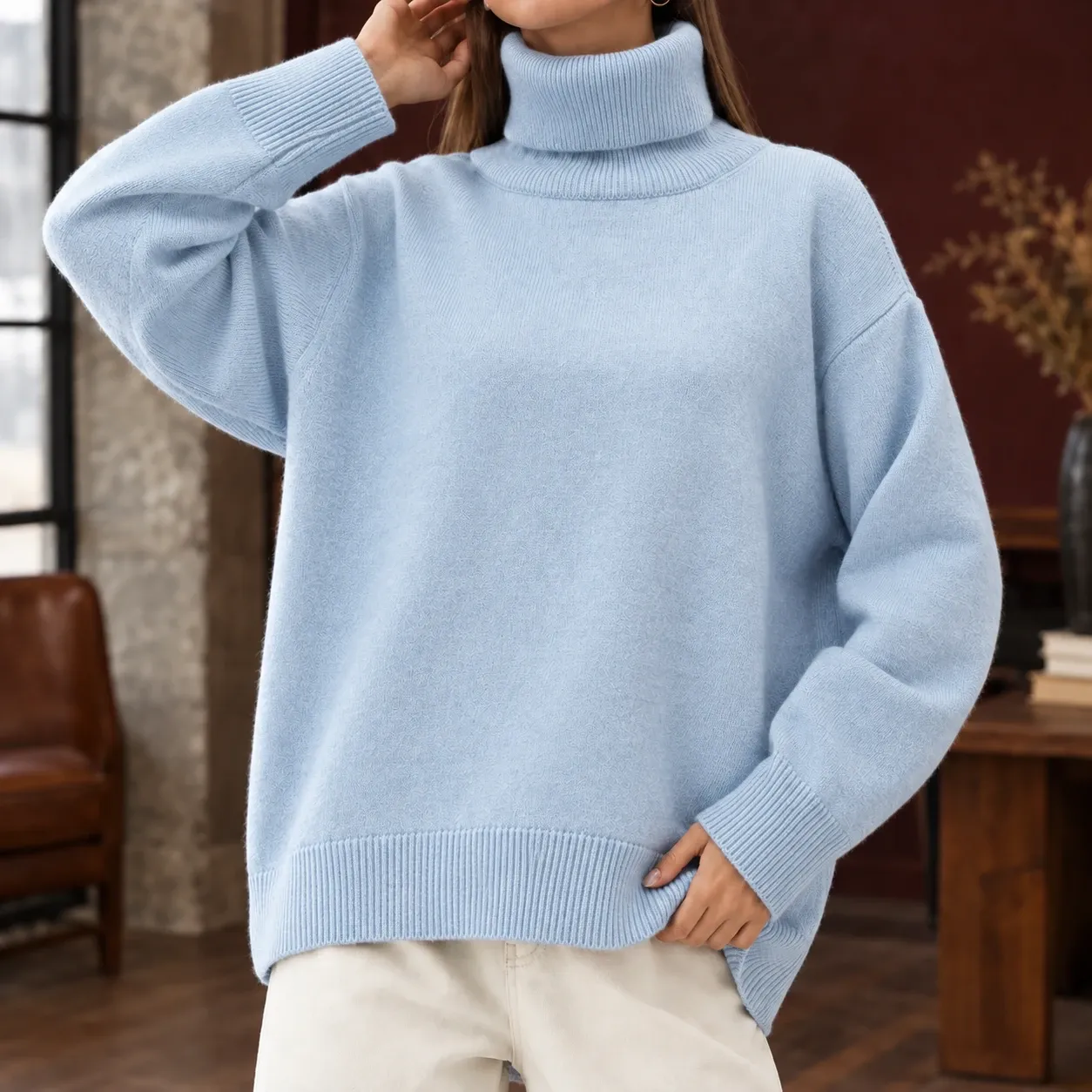 Celeste Turtleneck Sweater — source gallery photograph 4