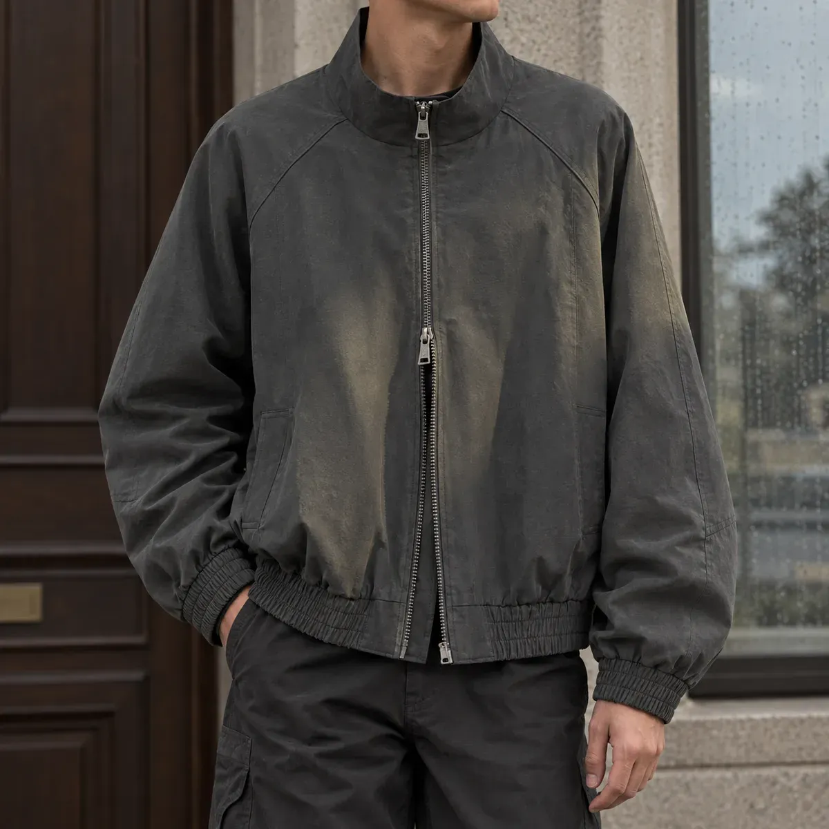 Everard Stand Collar Jacket — gallery photograph 1