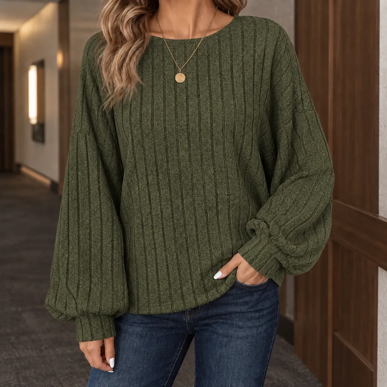 Arwen-Sage Ribbed Top — source gallery photograph 3
