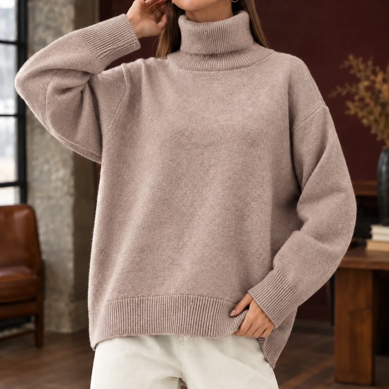 Celeste Turtleneck Sweater — source gallery photograph 5