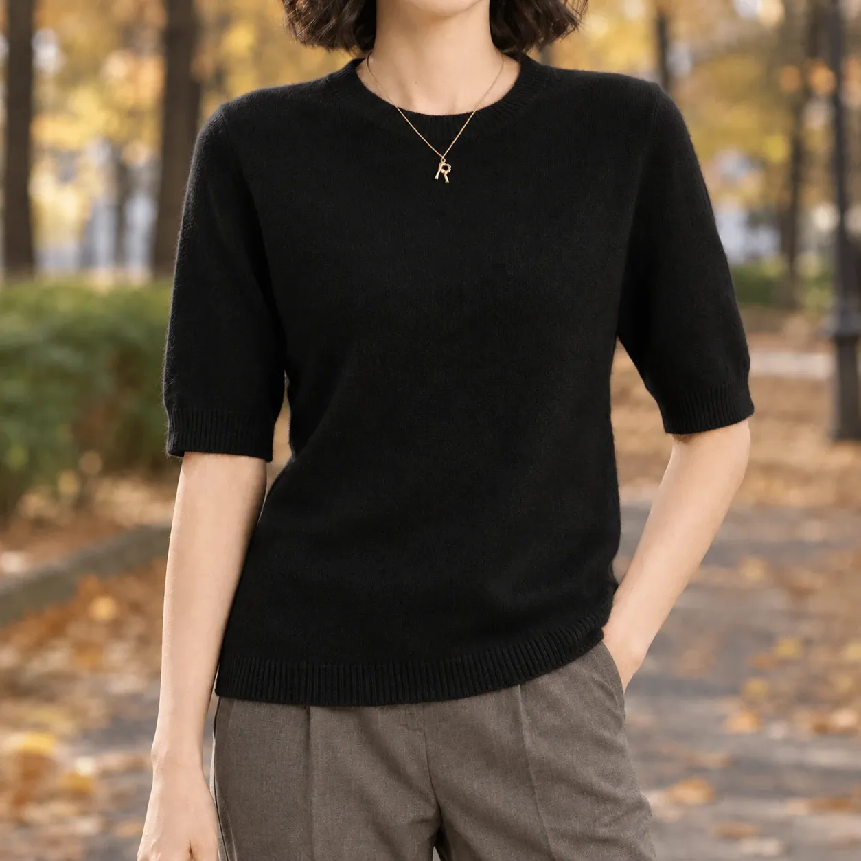 Adrienne Crew Neck Sweater — source gallery photograph 4