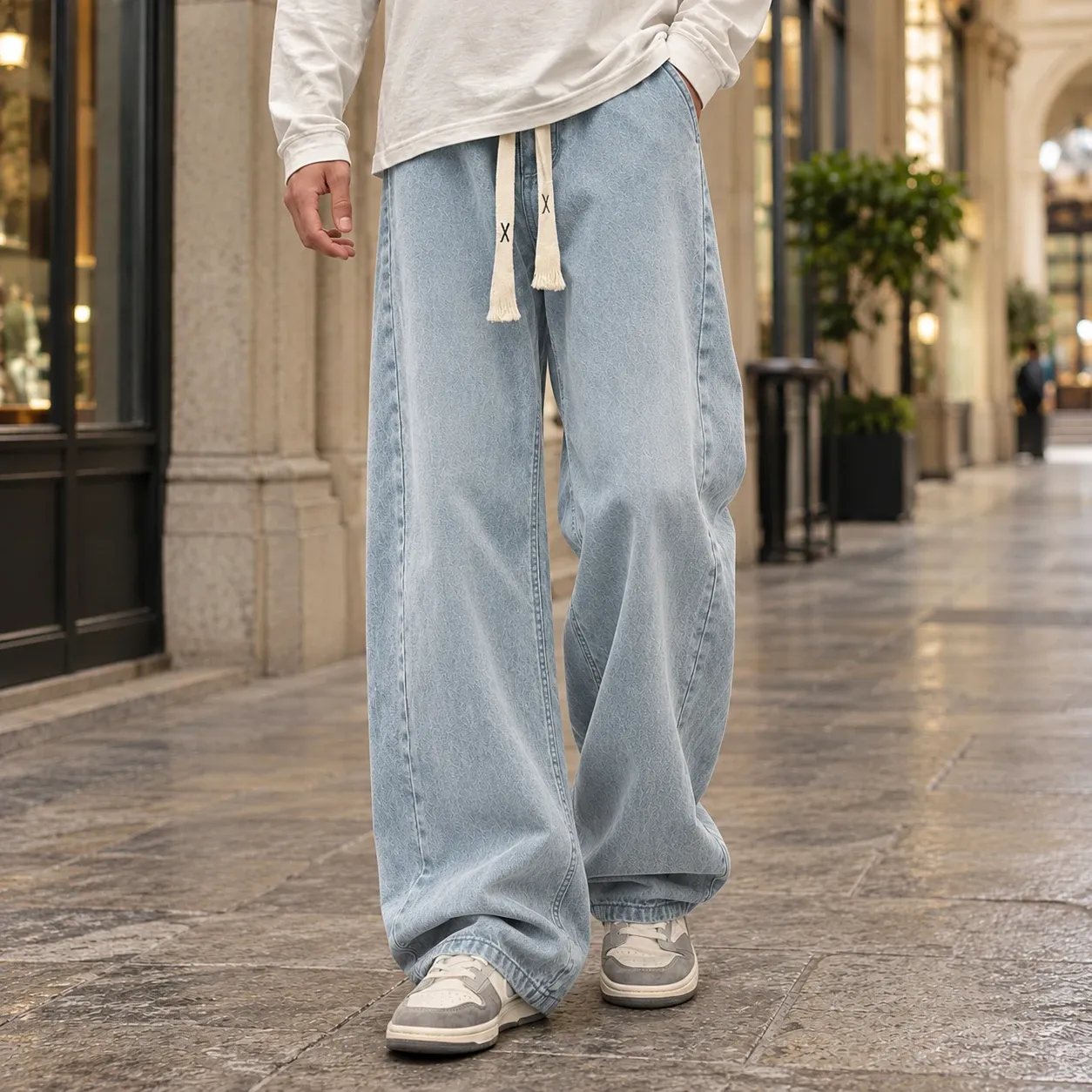 Marcus-Hayes Wide Leg Jeans — source gallery photograph 5