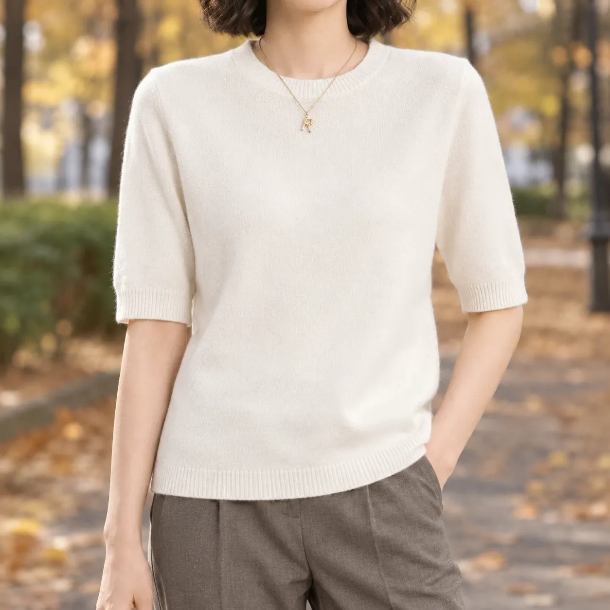 Adrienne Crew Neck Sweater — source gallery photograph 1