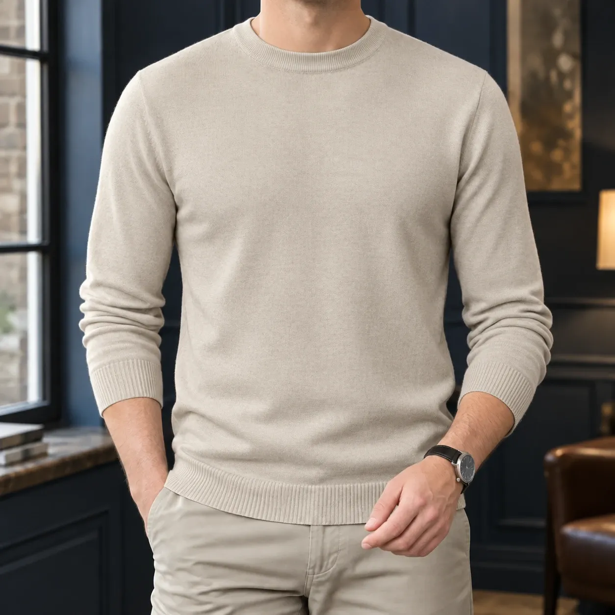 Olivier-Miles Round Neck Sweater — source gallery photograph 4