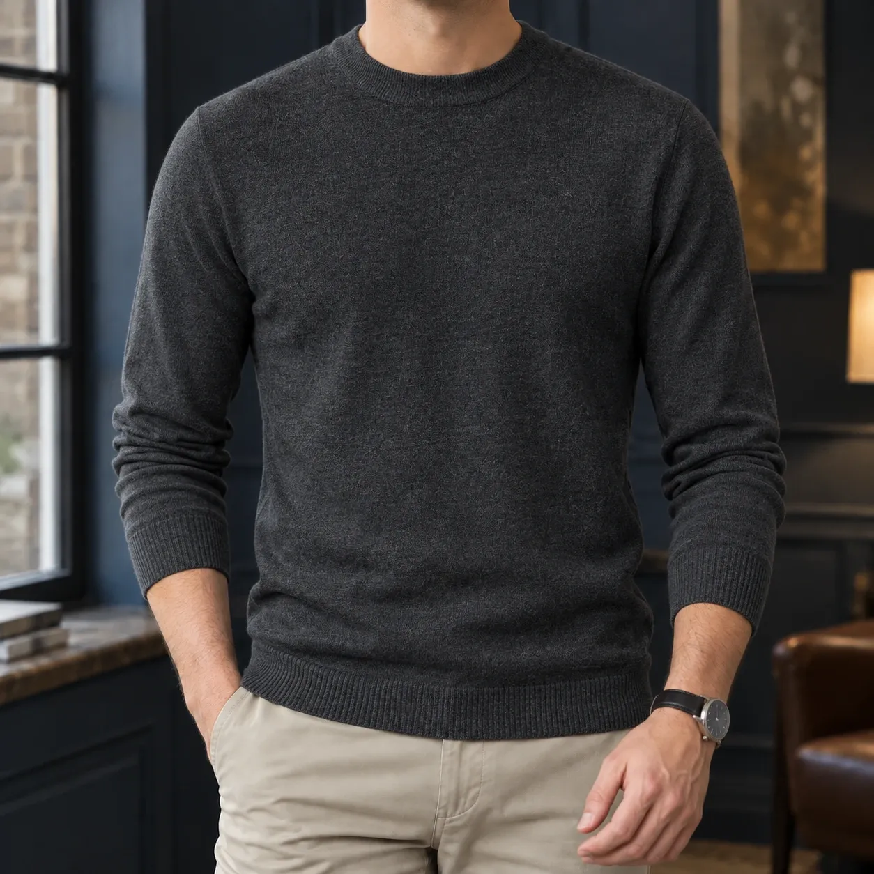Olivier-Miles Round Neck Sweater — source gallery photograph 3